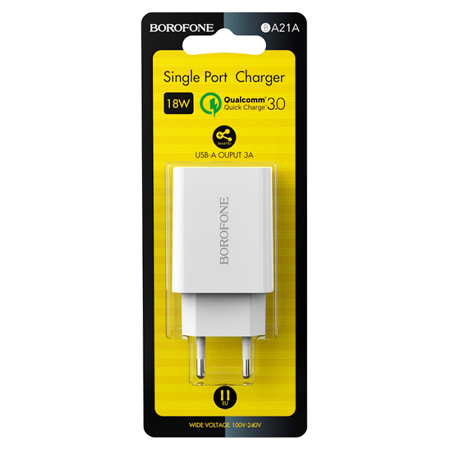 Адаптер питания Borofone A21A USB