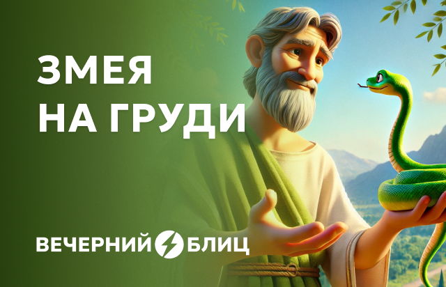 Змея на груди