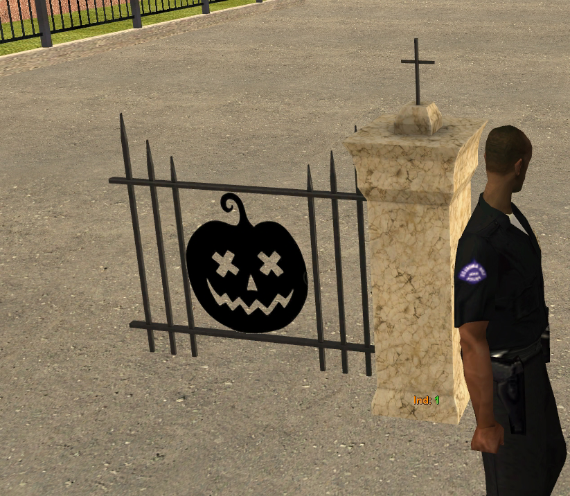 Забор на Хэллоуин