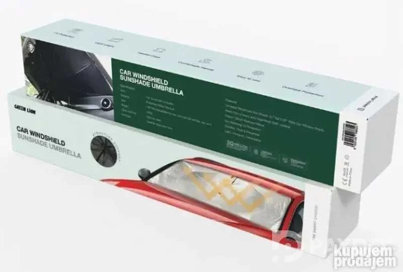 Зонтик для авто Green Lion Car Windshield Sunshade Umbrella
