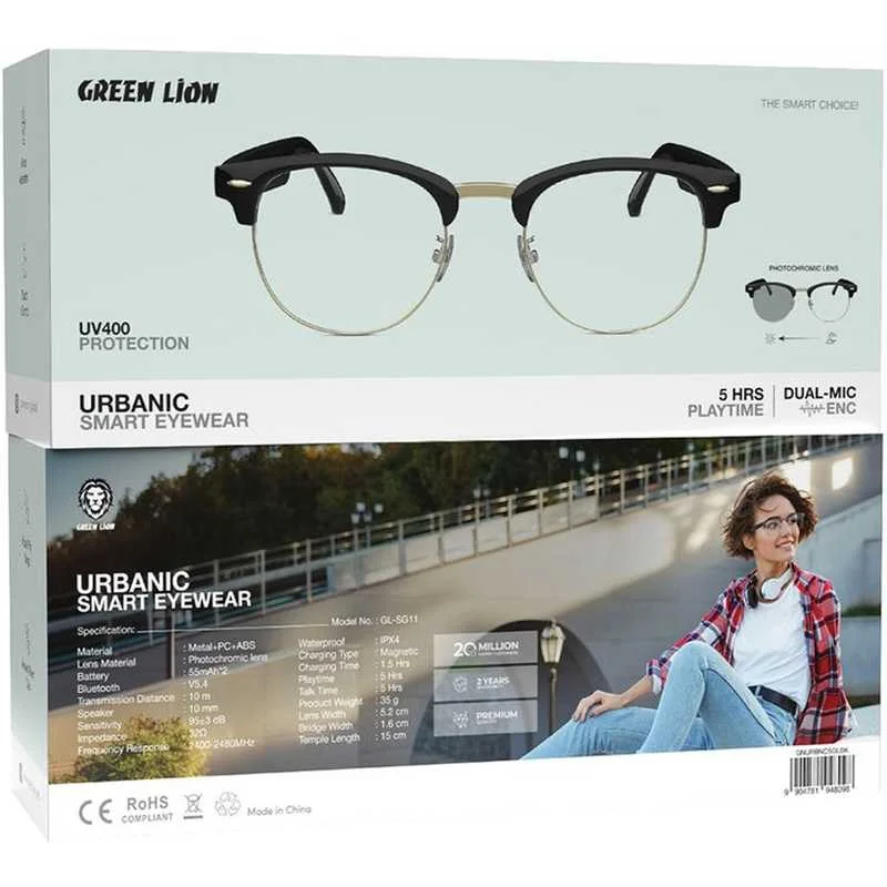Умные очки Bluetooth Green Lion Urbanic Smart Eyewear