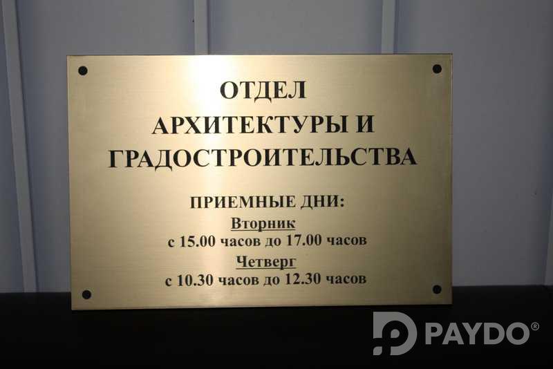 Таблички на заказ