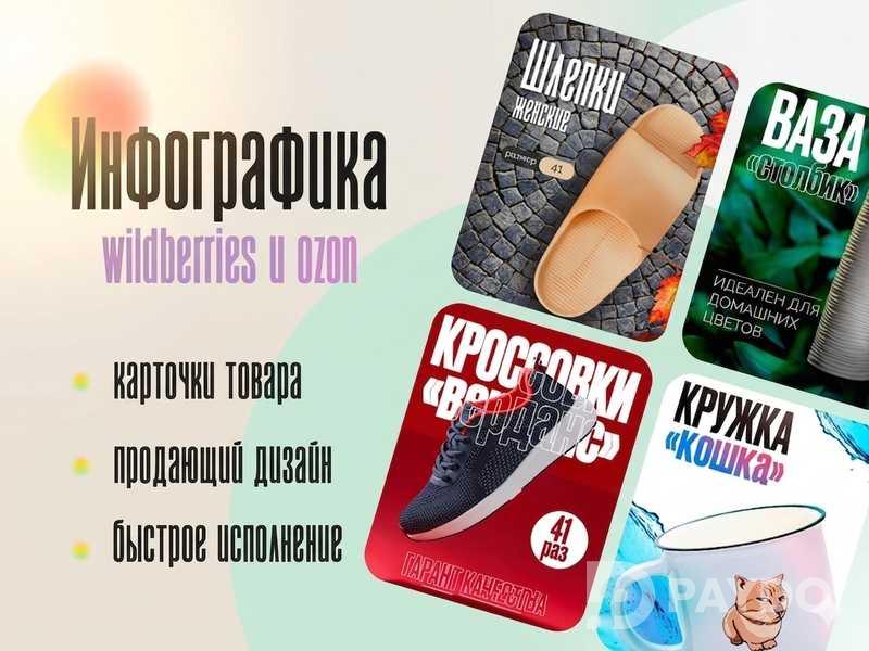 Дизайнер карточек товара для WB/OZON