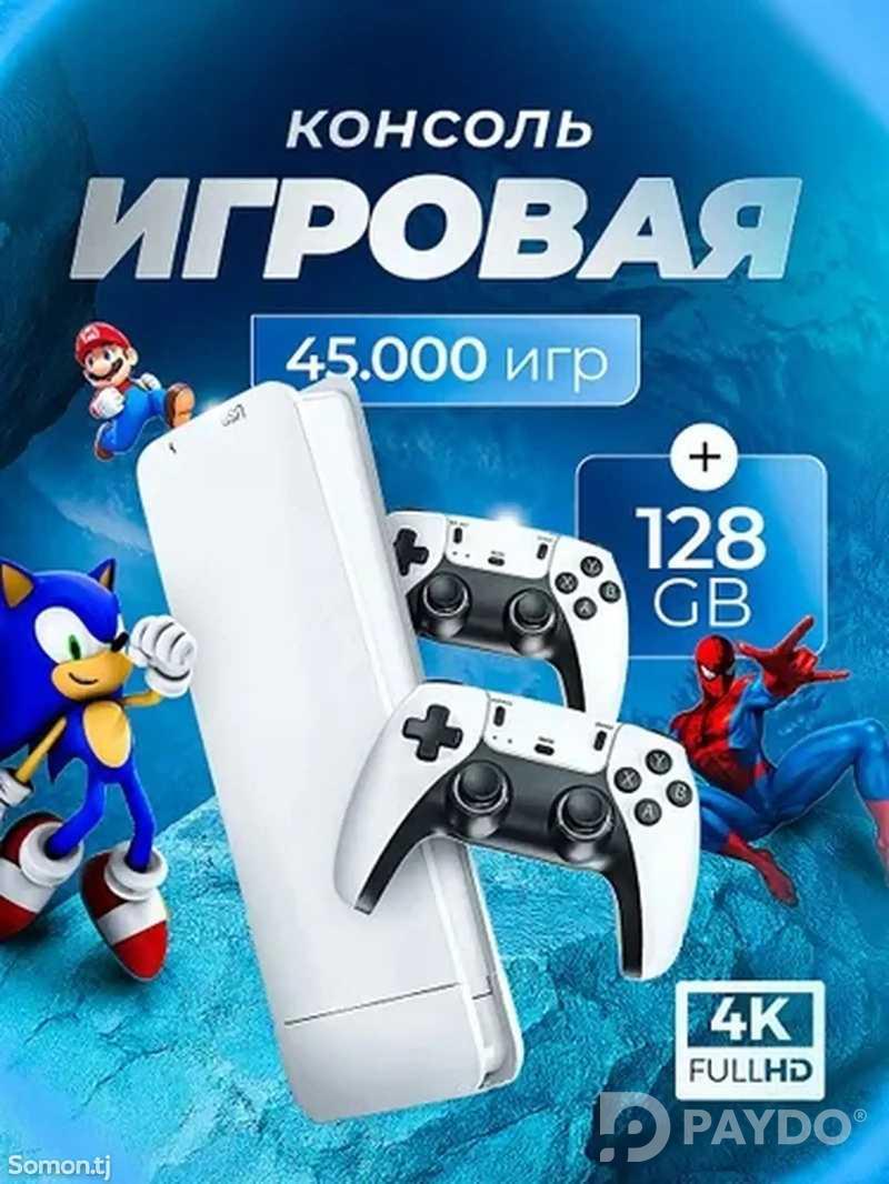 Консоль игровая приставка для телевизора Game Stick M15 с играми Junior, Sega,