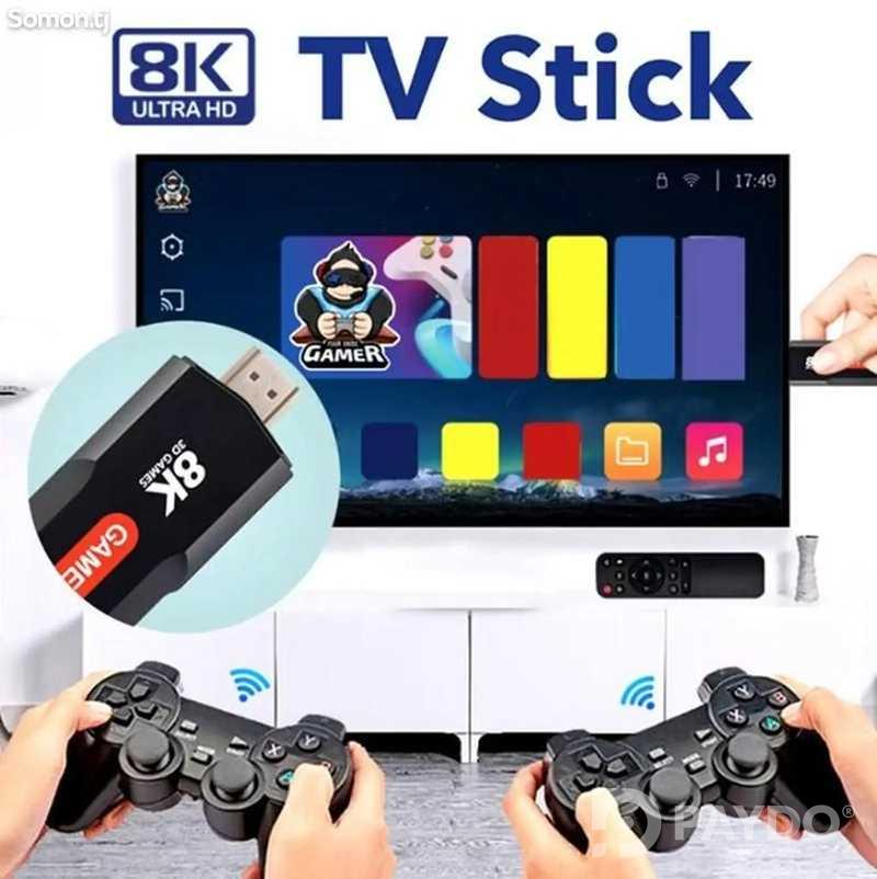 Игровая приставка для телевизора UKC Game TV Stick X2 Plus 64Gb консоль з двома