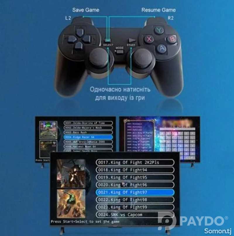 Игровая приставка для телевизора UKC Game TV Stick X2 Plus 64Gb консоль з двома