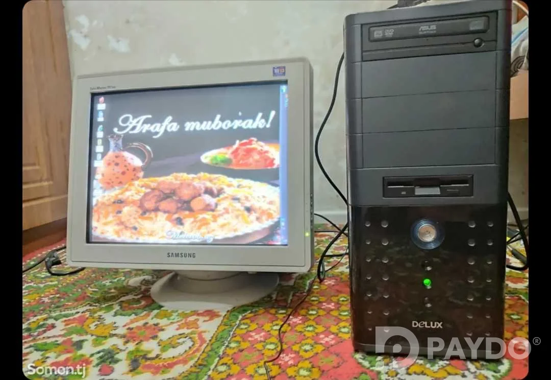 Ретро компьютер ПК Pentium 4 с монитором Samsung В подарок игровой набор 4в1