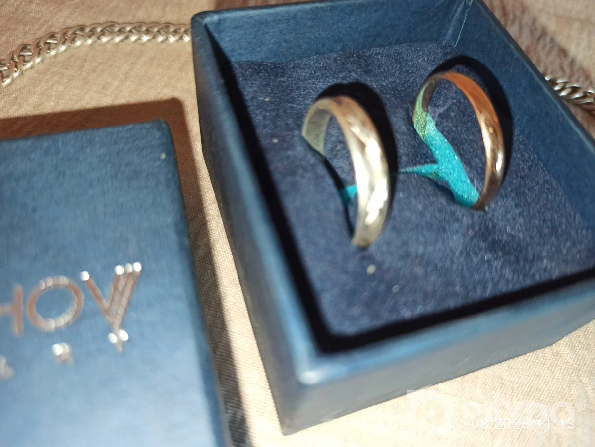 Пара колец Dorohov Jewelry в коробке И Цепочки Серебро 925