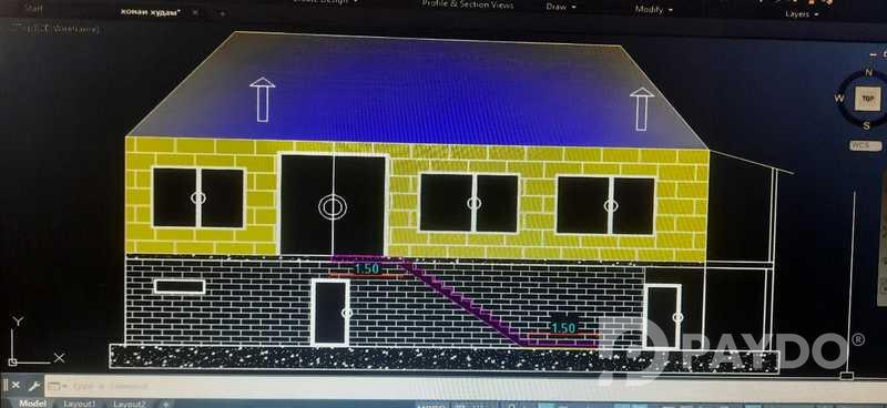 3-room • 2 floor house