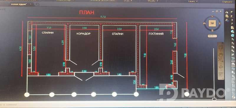 3-room • 2 floor house