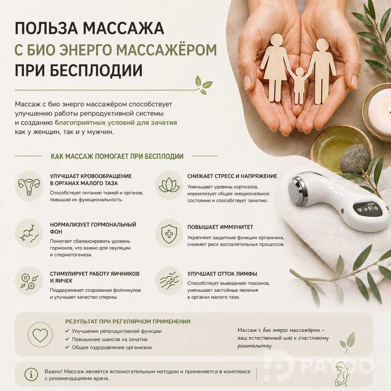 Массаж с биоэнергомассажером 3 поколения
