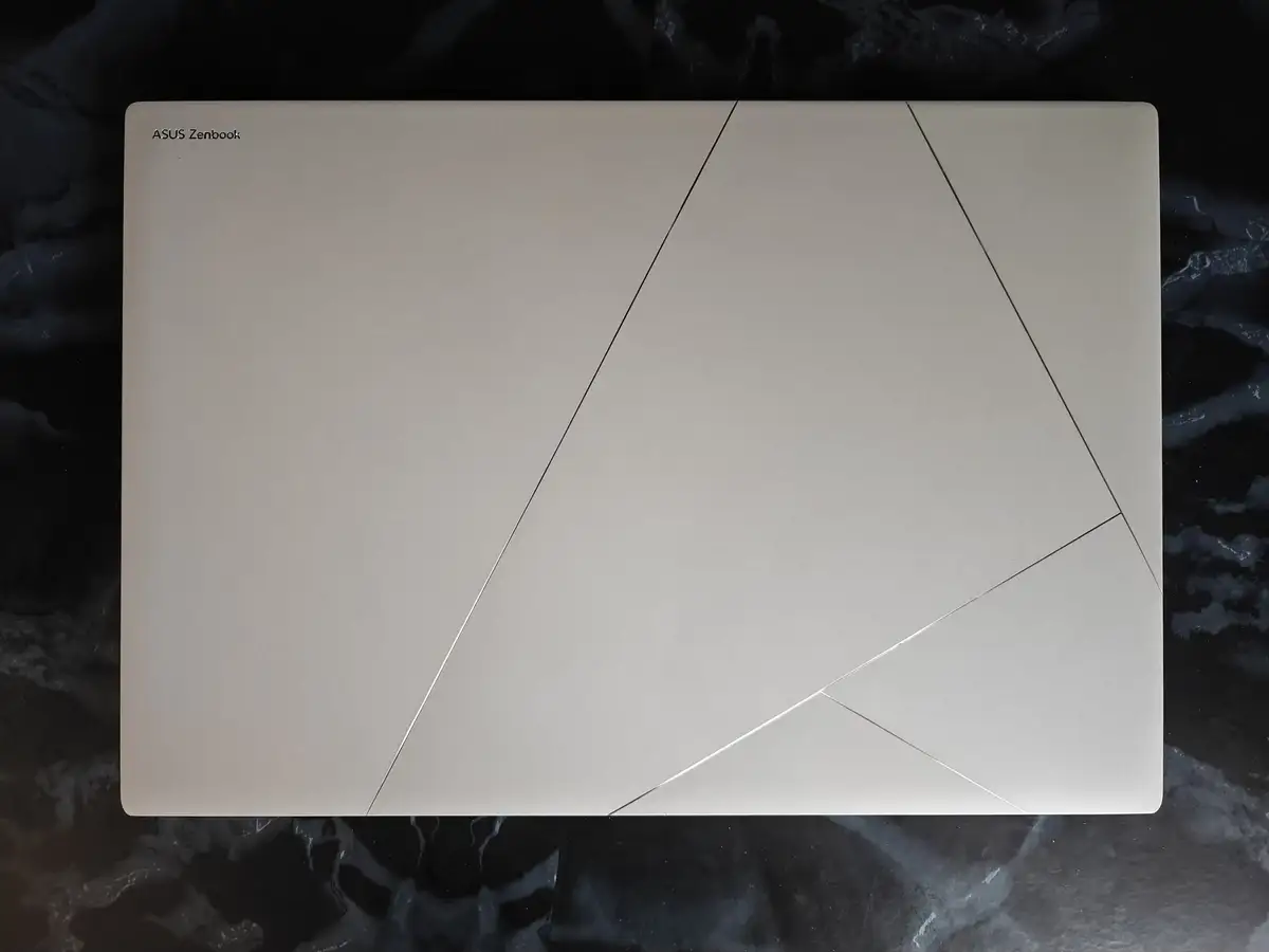 Upper lid view of Zenbook S16