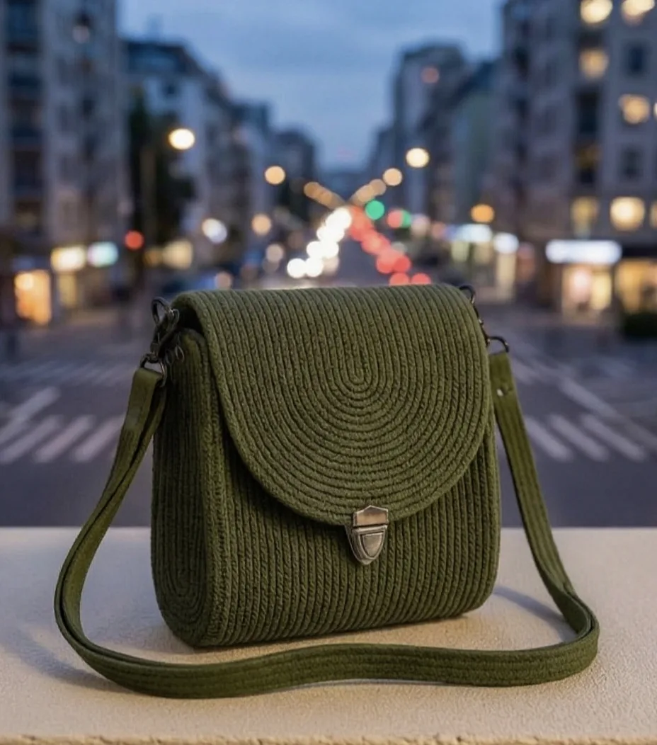 Многие думают, что 👜 сумочки из хлопкового шнура это только летний аксессуар ☀️ и что для зимы ❄ они совершенно не предназначены.