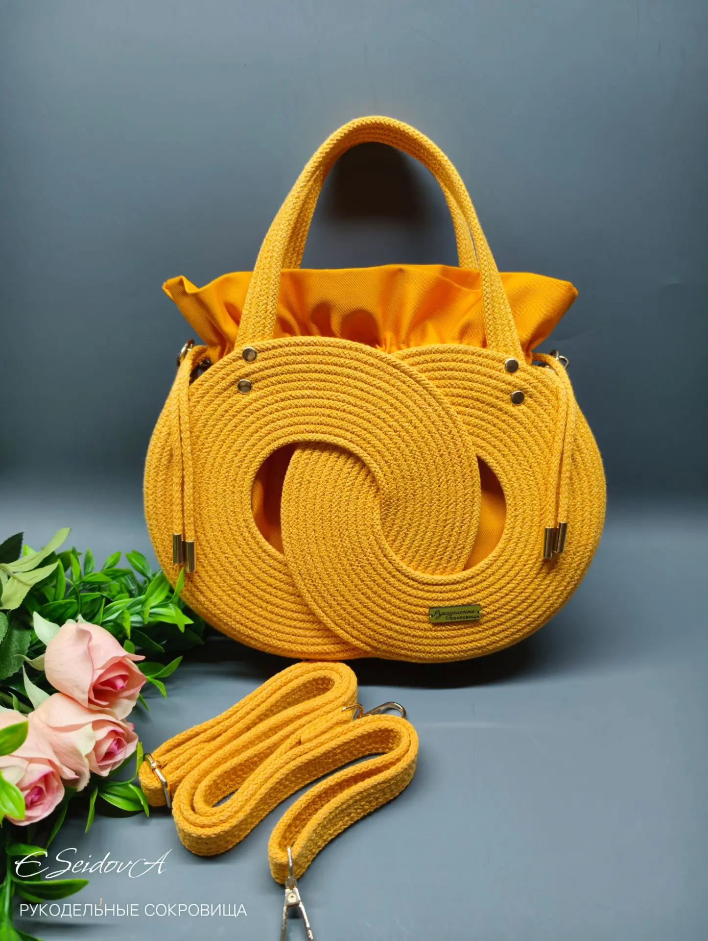 👜 Сумочка ДЕЙРА из хлопкового шнура