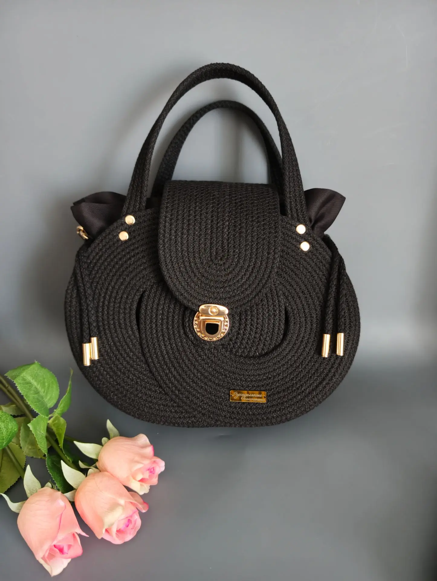 👜 Сумка из хлопкового шнура ГРАЦИЯ