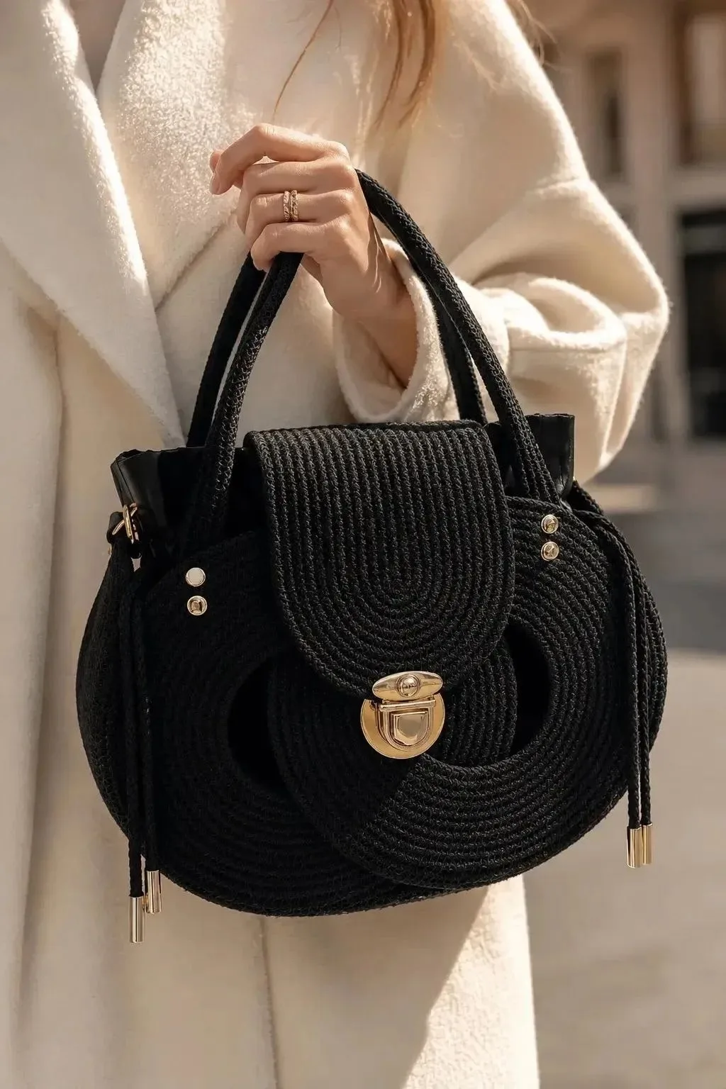 👜 Сумка из хлопкового шнура ГРАЦИЯ