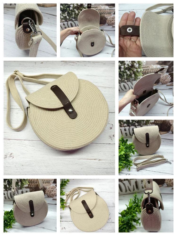 Круглая сумочка в цвете слоновая кость 👜.
