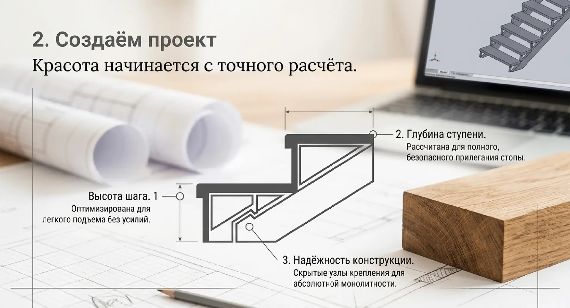 Как рождается лестница, которая становится частью дома?