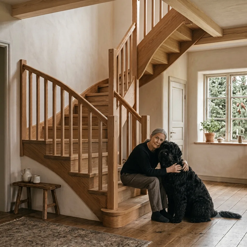 Алла и её чёрный великан: как даже собака поняла, что мы — свои 🐕🦺Приезжаю на замер.