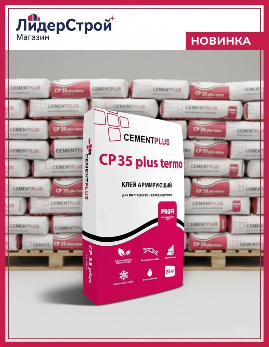 Надежность в каждом слое с CEMENTPLUS CP 35 plus termo! 🧱