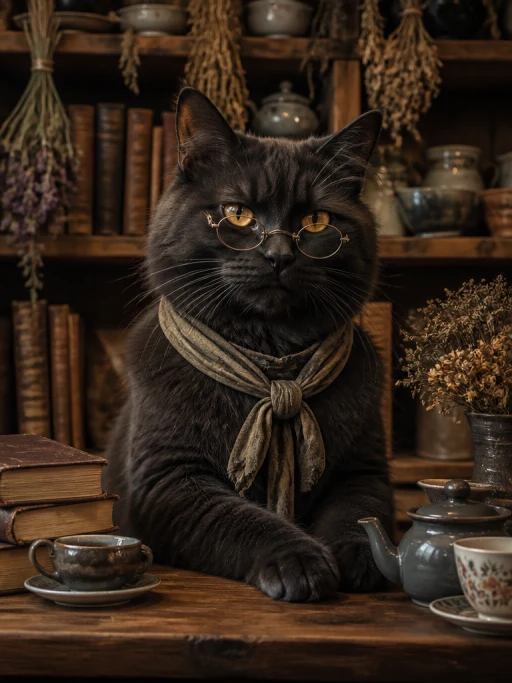 Кот-учёный