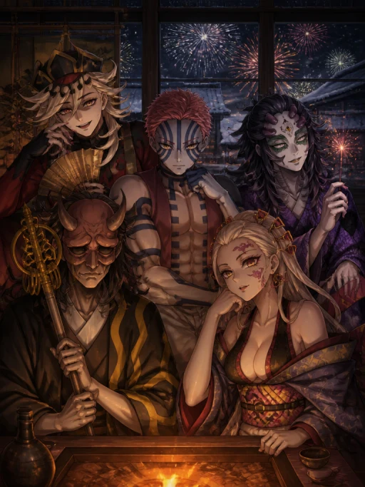 Высшие Луны празднуют Новый Год