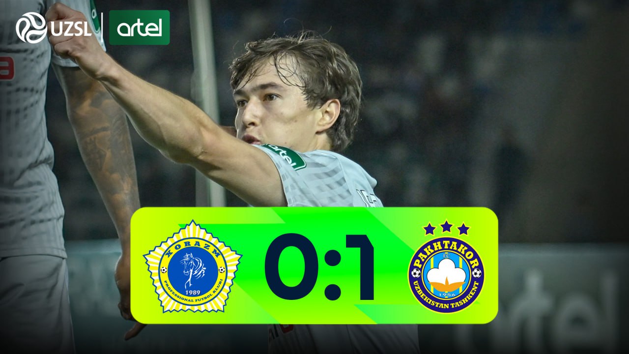 Superliga, 26-tur. Xorazm 0:1 Paxtakor