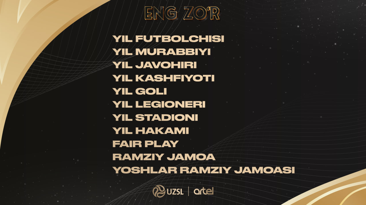 Superligada mavsumning eng yaxshilarini aniqlash jarayoni boshlandi