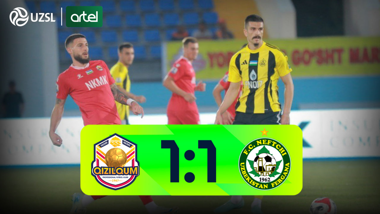 Superliga, 14-tur. Qizilqum 1:1 Neftchi