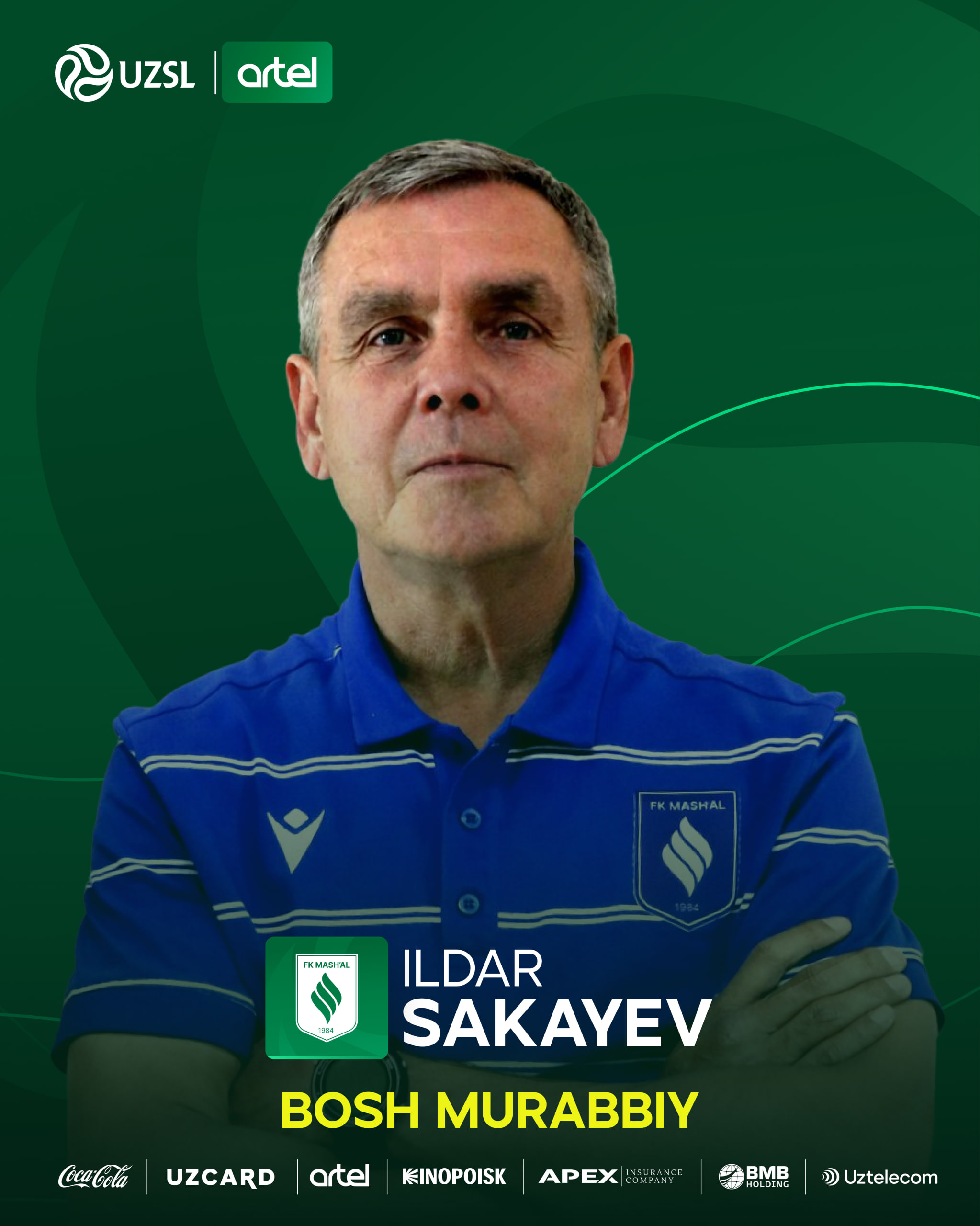 Mash'al klubini Ildar Sakayev boshqaradi