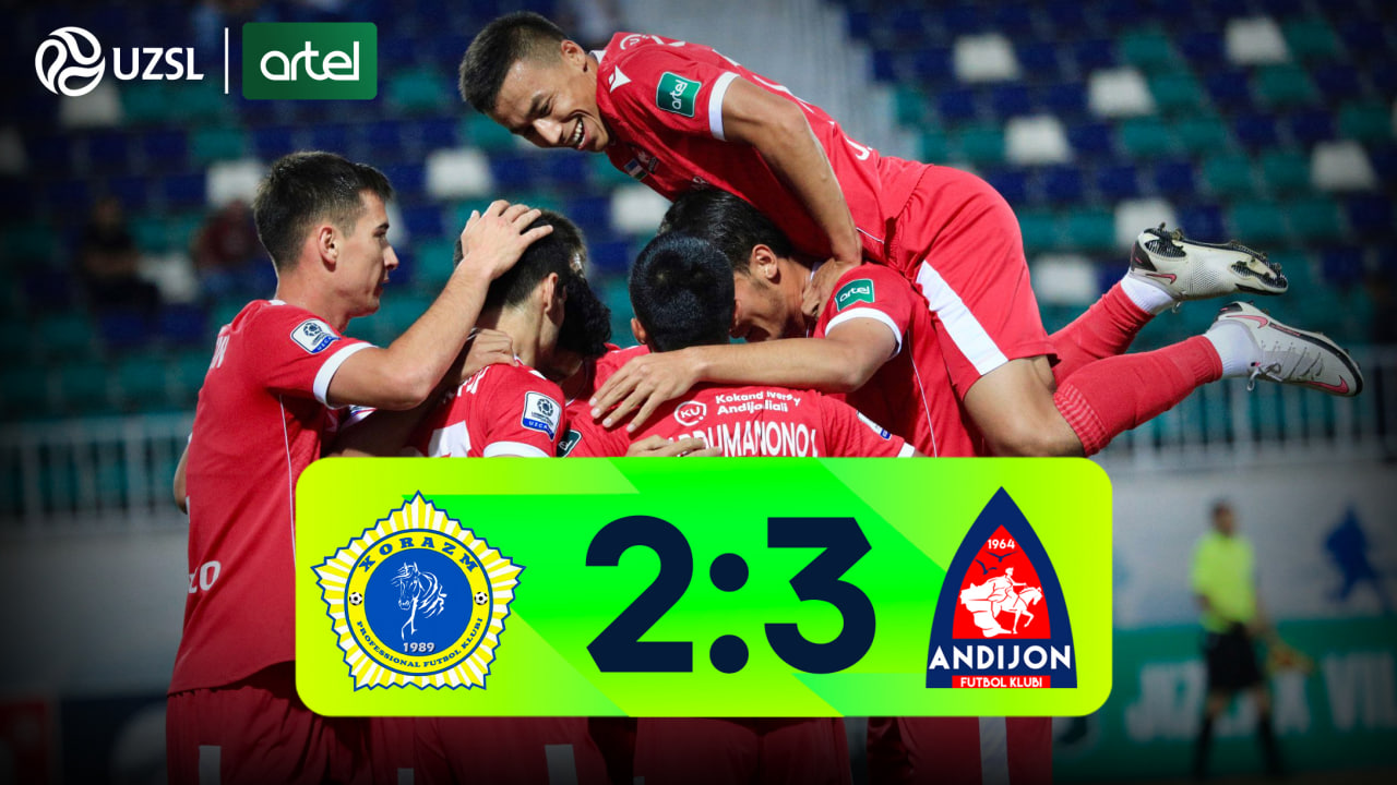 Superliga, 14-tur. Xorazm 2:3 Andijon