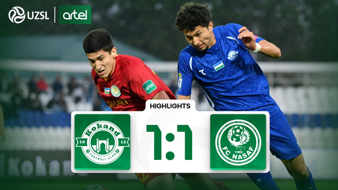 Superliga, 6-tur. Qo‘qon-1912 1:1 Nasaf