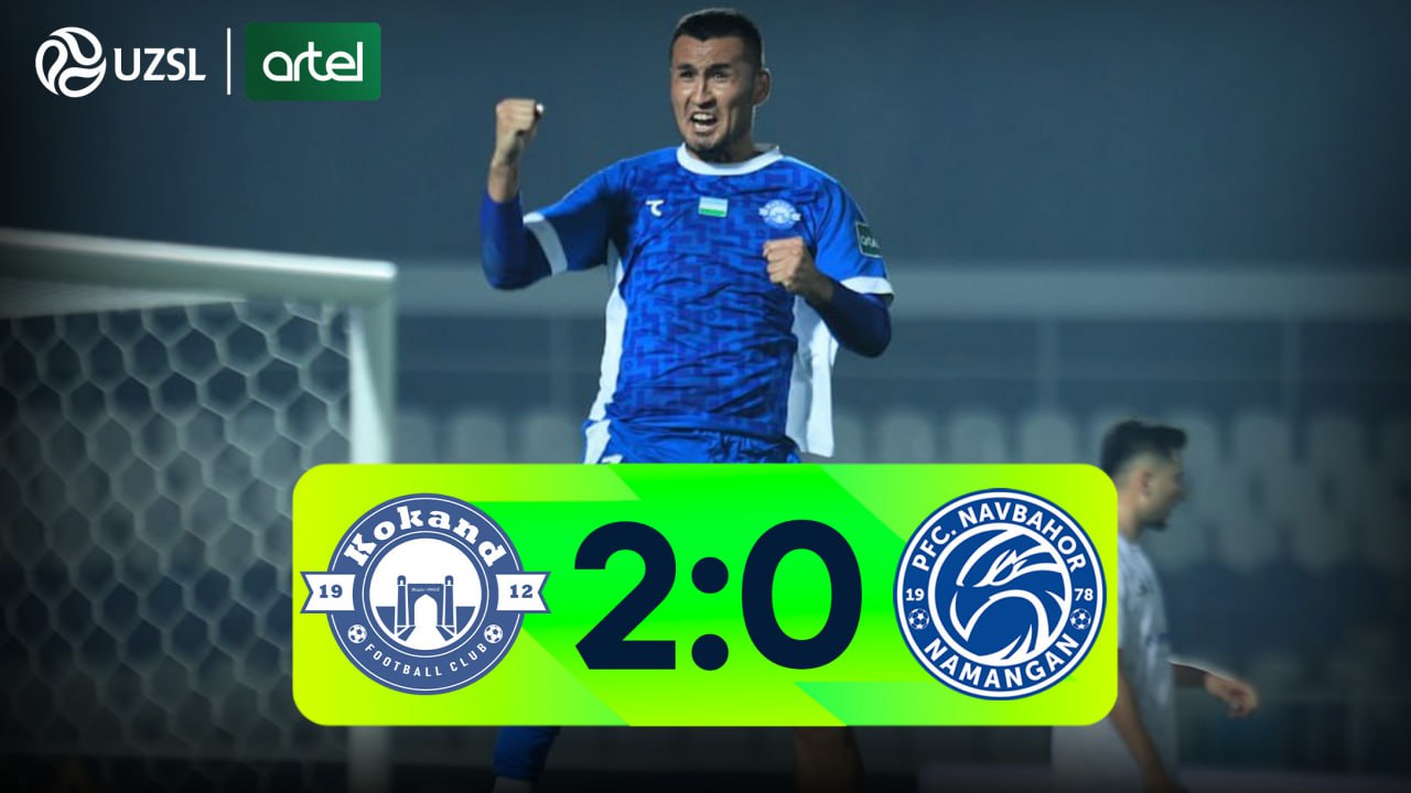 Superliga, 26-tur. Qo‘qon 2:0 Navbahor