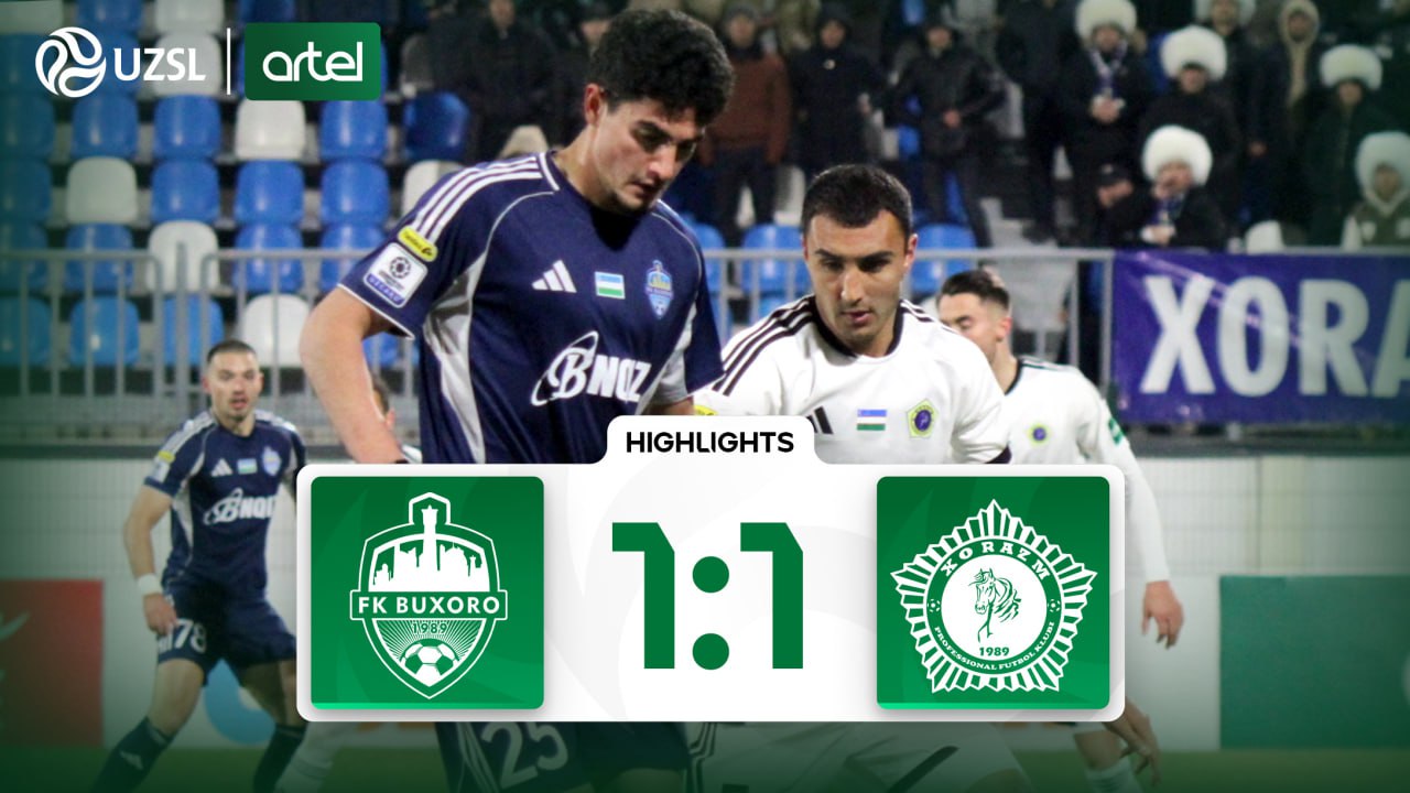 Superliga, 3-tur. Buxoro 1:1 Xorazm