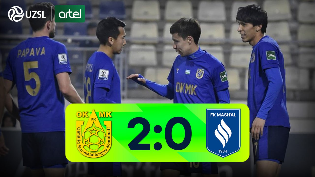 Superliga, 30-tur. OKMK 2:0 Mash'al
