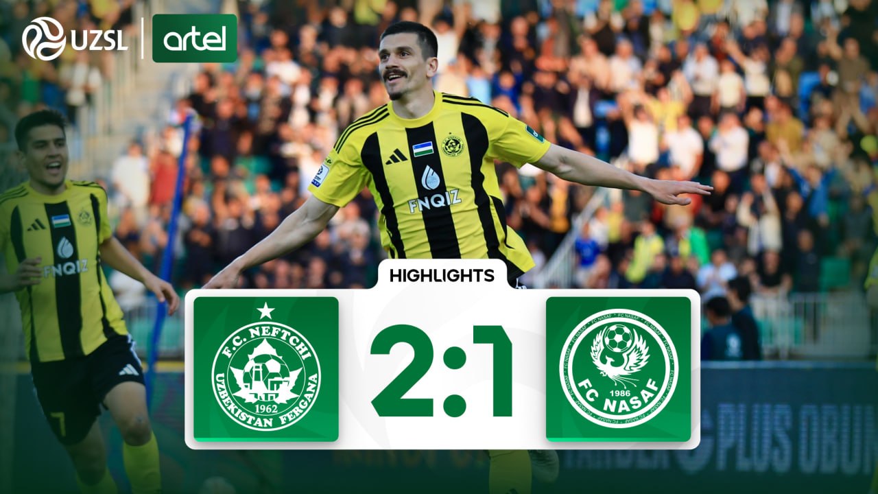 Superliga, 8-tur. Neftchi 2:1 Nasaf