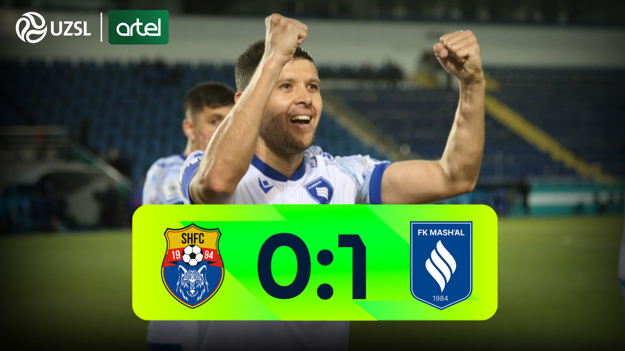 Superliga, 6-tur. Sho‘rtan 0:1 Mash'al