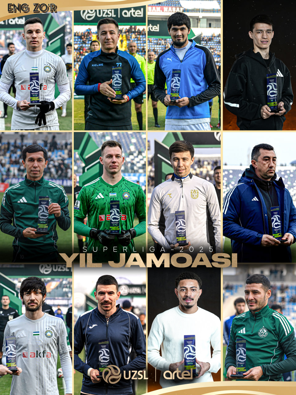 Superliga 2025-yilgi mavsum ramziy terma jamoasi