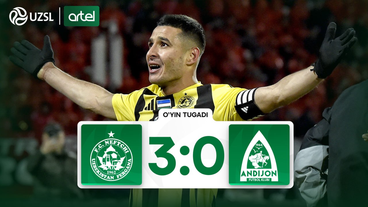 Superliga, 3-tur. Neftchi 3:0 Andijon