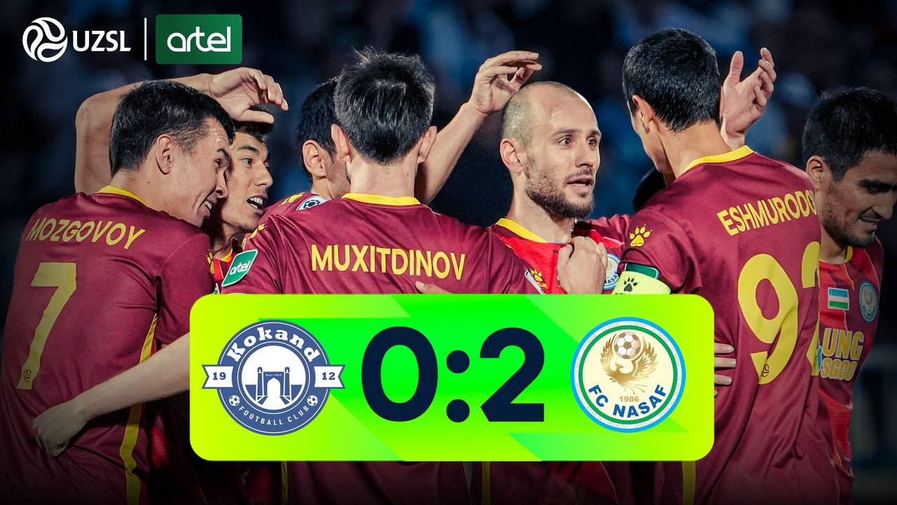 Superliga, 10-tur. Qo‘qon-1912 0:2 Nasaf