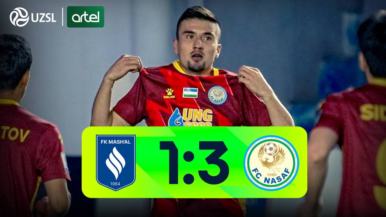 Superliga, 13-tur. Mash'al 1:3 Nasaf