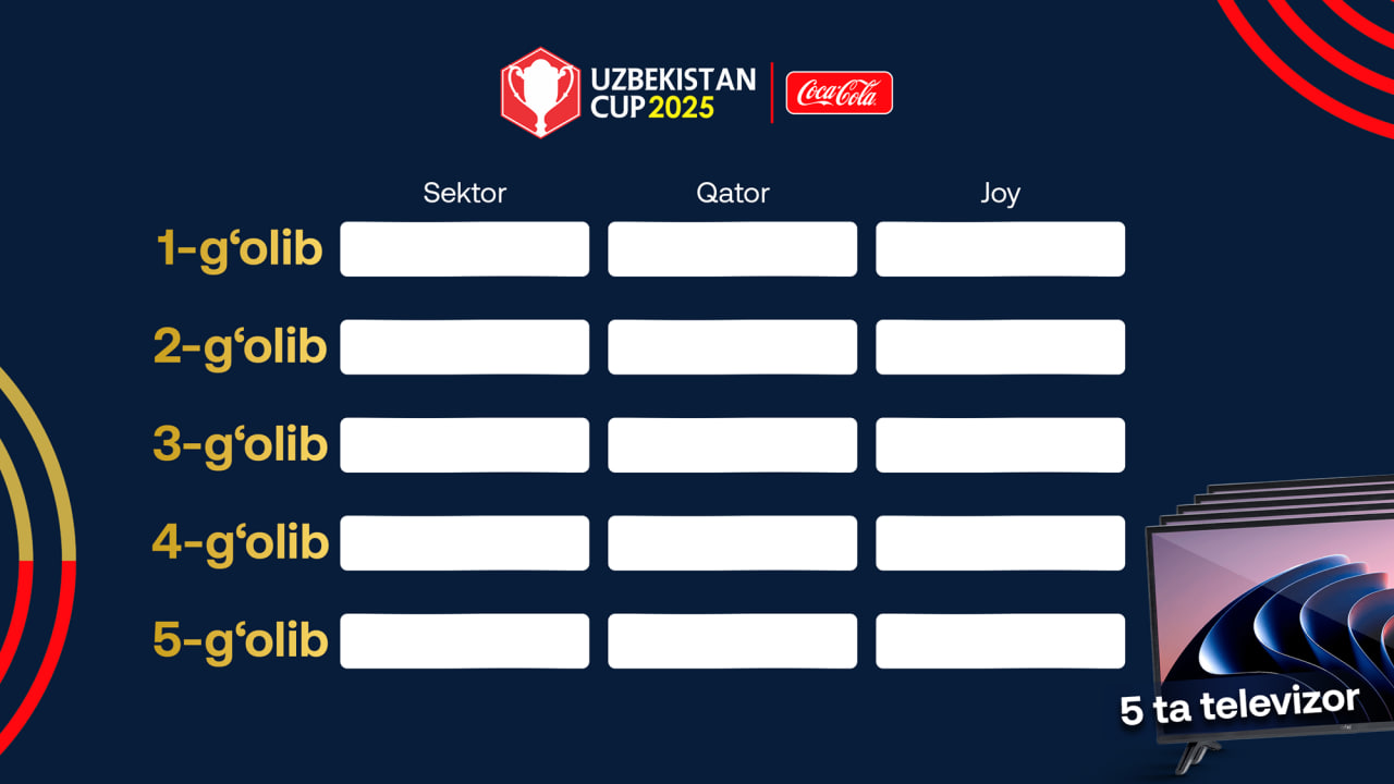 Final uchrashuviga chipta xarid qilgan muxlislar diqqatiga!