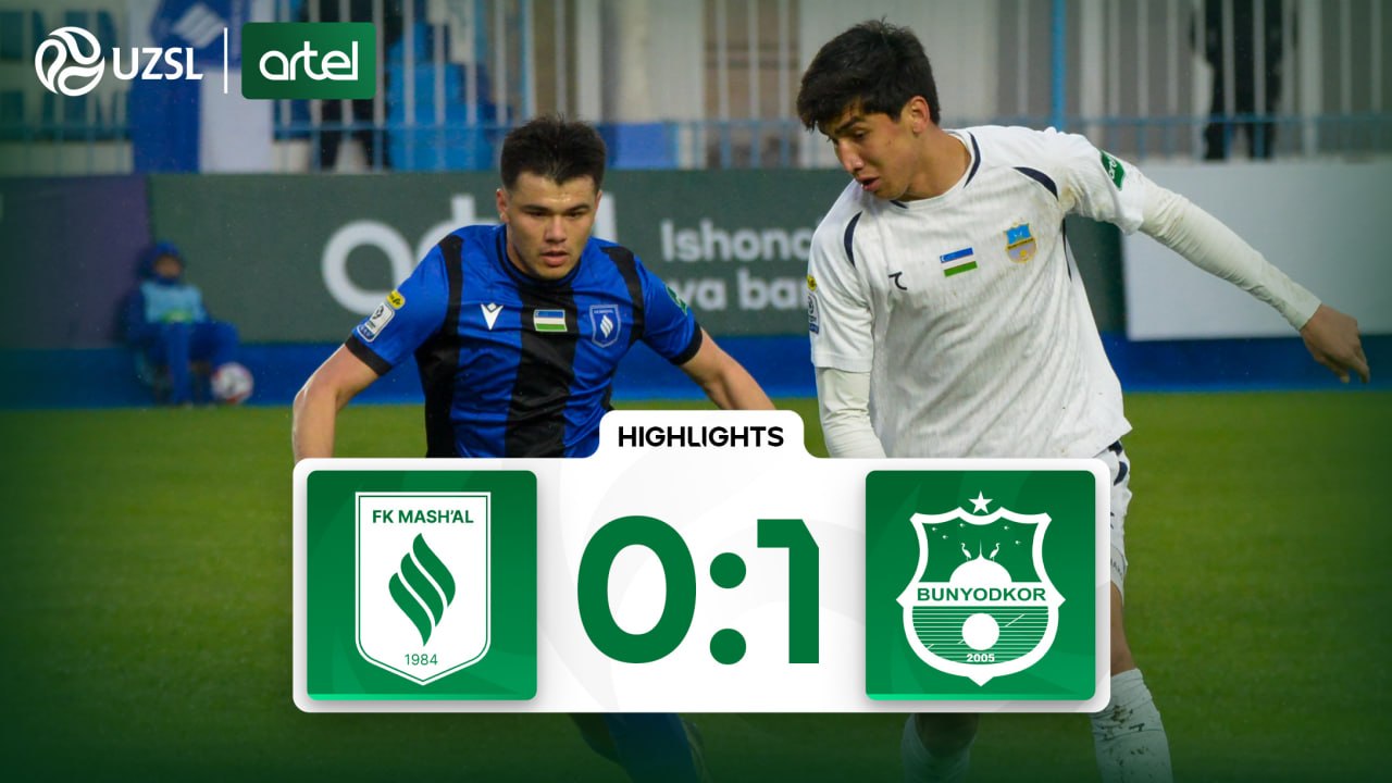 Superliga, 6-tur. Mash'al 0:1 Bunyodkor