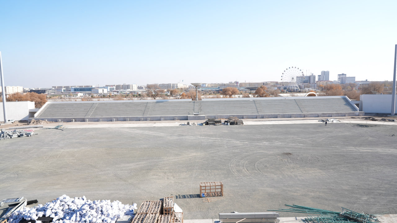 Liga ishchi guruhi Nukus shahridagi Turon stadioni bilan ishlashda davom etmoqda