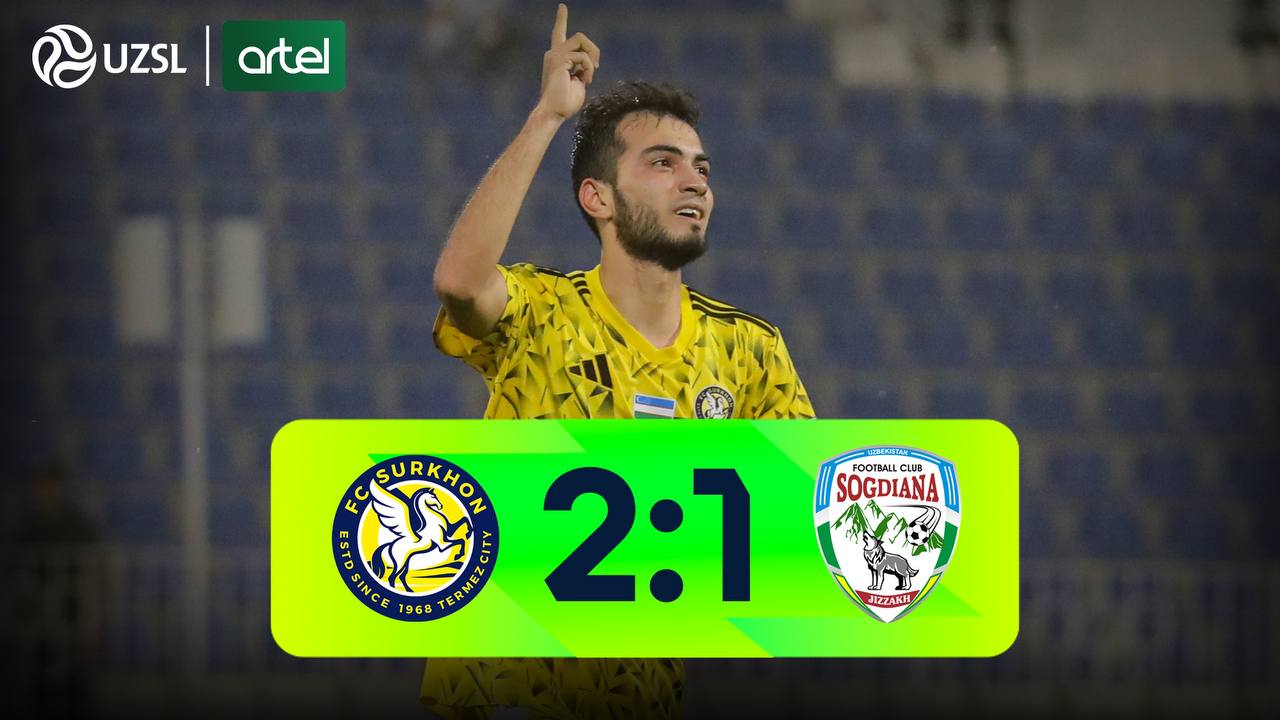 Superliga, 10-tur. Surxon 2:1 So‘g‘diyona