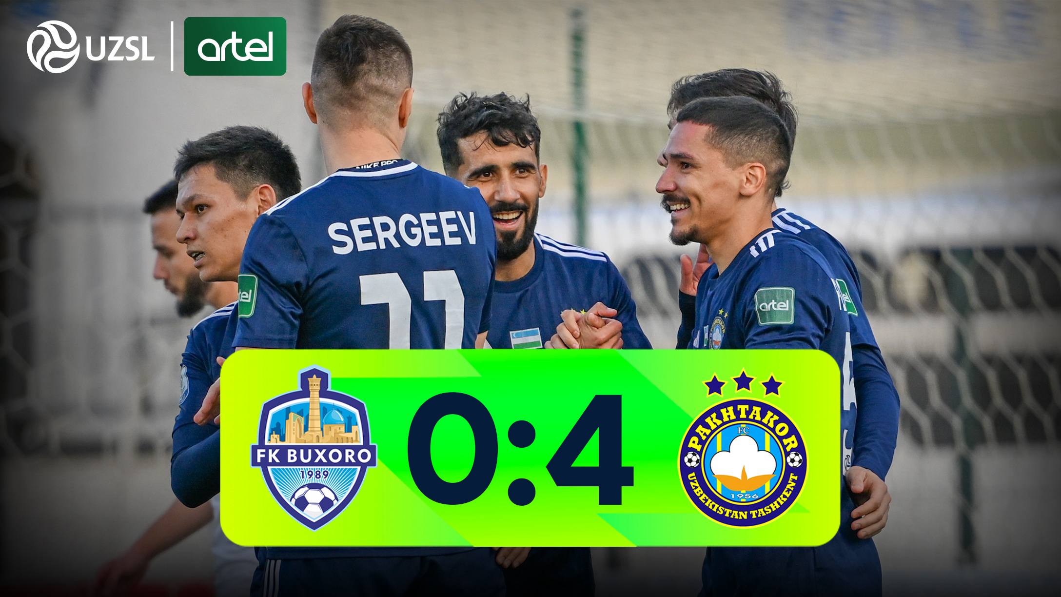 Superliga, 24-tur. Buxoro 0:4 Paxtakor