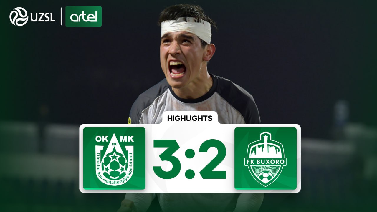 Superliga, 8-tur. OKMK 3:2 Buxoro