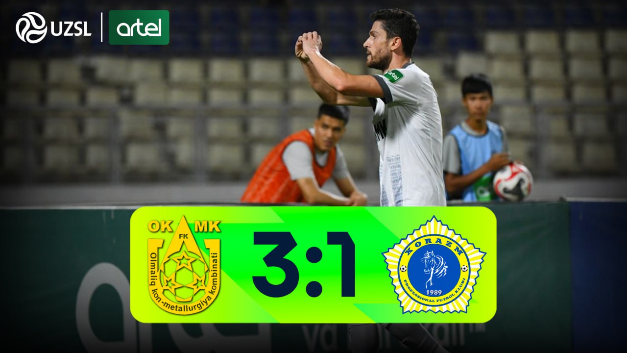 Superliga, 20-tur. OKMK 3:1 Xorazm
