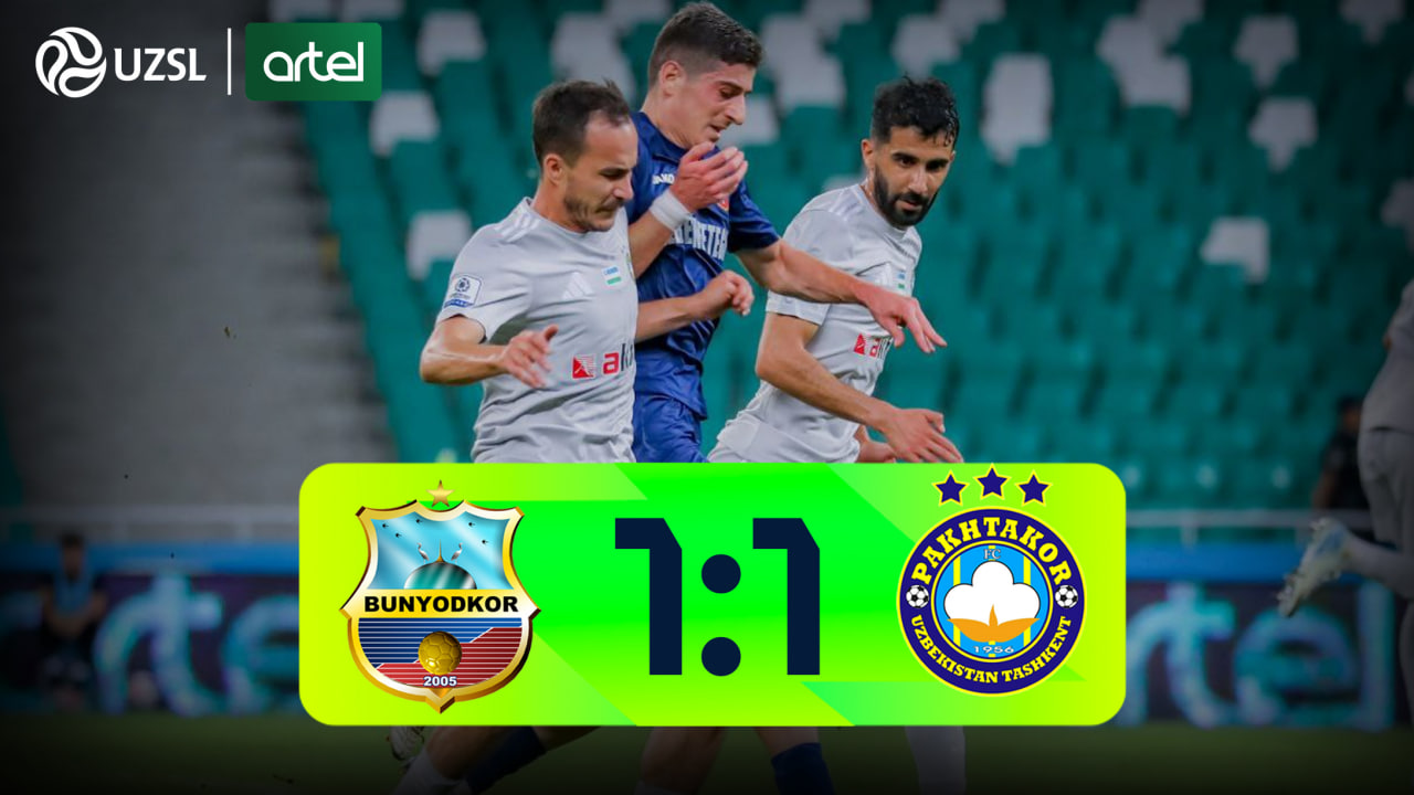 Superliga, 12-tur. Bunyodkor 1:1 Paxtakor