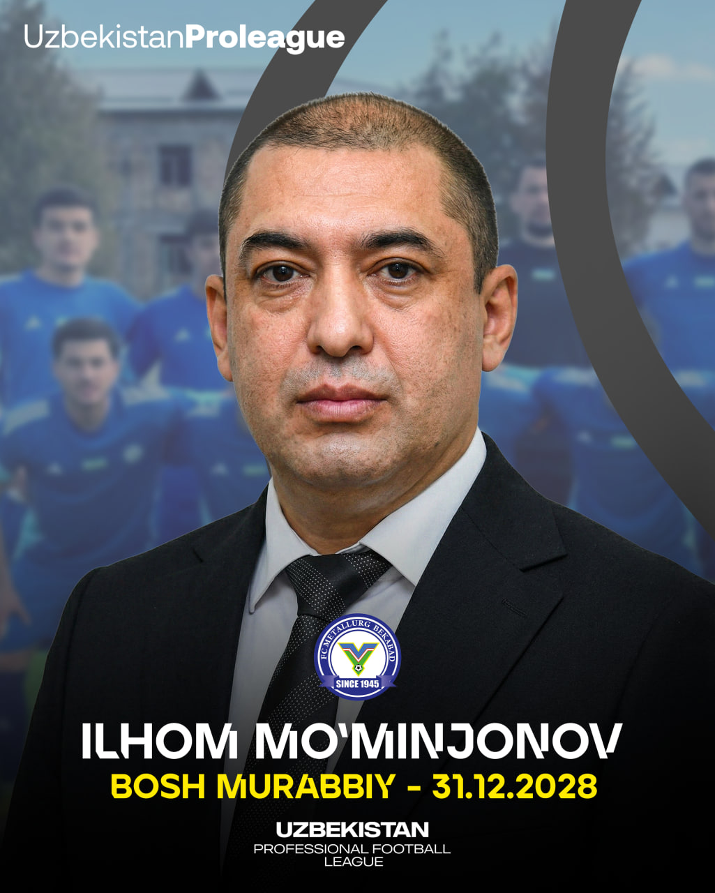 Ilhom Mo‘minjonov – Metallurg bosh murabbiyi